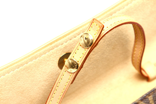 ルイ ヴィトン モノグラム ポシェット ツインＰＭ M51854 ブラウン 茶 PVC レザー ポシェット レディース LOUIS VUITTON 中古