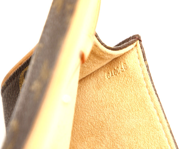 ルイ ヴィトン モノグラム ポシェット ツインＰＭ M51854 ブラウン 茶 PVC レザー ポシェット レディース LOUIS VUITTON 中古