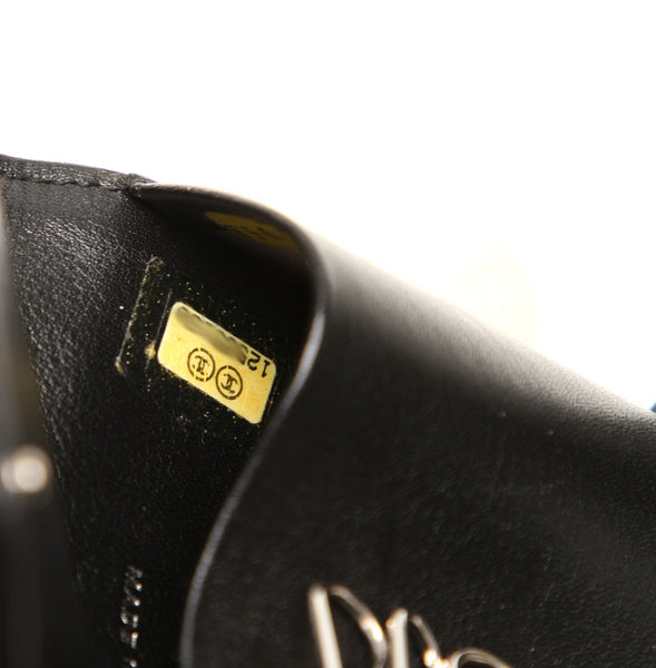 シャネル カメリア ブラック エナメル キーケース レディース CHANEL 中古