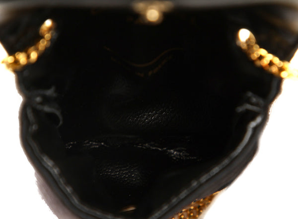 シャネル マトラッセ ブラック 黒 ナイロン チェーン ショルダーバッグ レディース CHANEL 中古