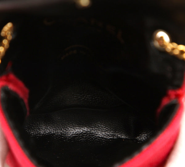 シャネル マトラッセ ピンク キャンバス チェーン ショルダーバッグ レディース CHANEL 中古