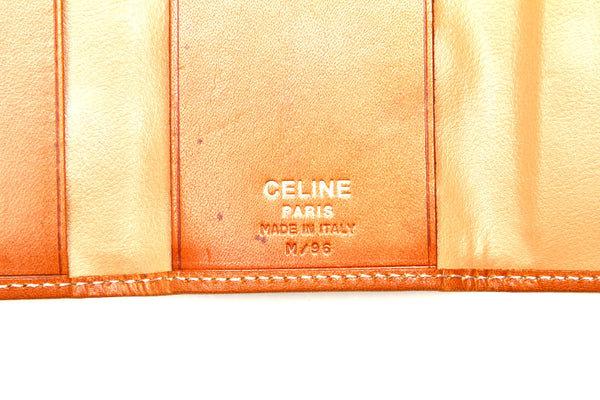 セリーヌ マカダム ６連 ブラウン 茶 PVC レザー キーケース レディース CELINE 中古