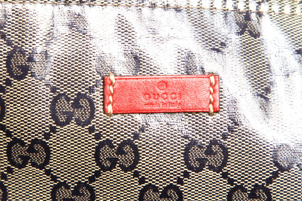 グッチ シェリー GGクリスタル グレー PVCコーティングキャンバス ショルダーバッグ レディース GUCCI 中古