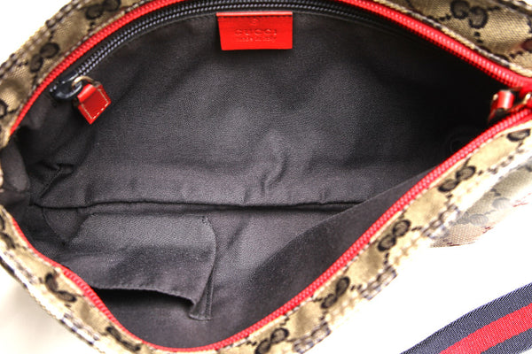 グッチ シェリー GGクリスタル グレー PVCコーティングキャンバス ショルダーバッグ レディース GUCCI 中古