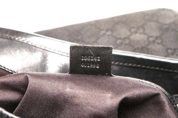 グッチ GGキャンバス ブラック 黒 キャンバス ショルダーバッグ レディース GUCCI 中古