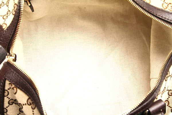 グッチ シェリーライン GGキャンバス 406868 ブラウン 茶 キャンバス ボストンバッグ レディース GUCCI 中古