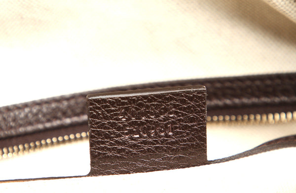 グッチ シェリーライン GGキャンバス 406868 ブラウン 茶 キャンバス ボストンバッグ レディース GUCCI 中古