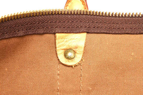 ルイ ヴィトン モノグラム キーポル55 M41424 ブラウン 茶 PVC レザー ボストンバッグ ユニセックス LOUIS VUITTON 中古