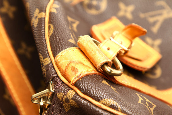 ルイ ヴィトン モノグラム キーポル バンドリエール60 M41412 ブラウン 茶 PVC ボストンバッグ レディース LOUIS VUITTON 中古
