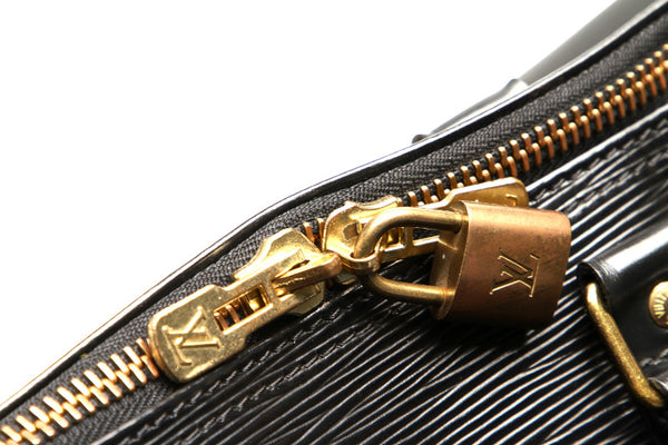 ルイ ヴィトン エピ キーポル50 M42962  ブラック 黒 レザー ボストンバッグ レディース LOUIS VUITTON 中古