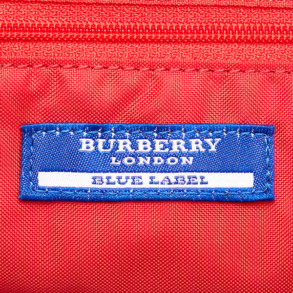 バーバリー ナイロン レザー ハンドバッグ レディース BURBERRY 【中古】
