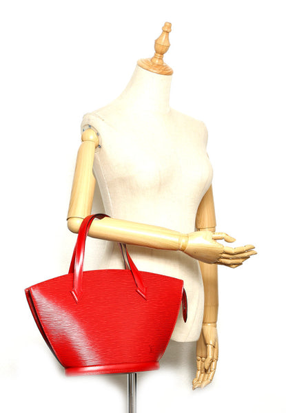 ルイ ヴィトン エピ サンジャック M52337 レッド 赤 レザー ショルダーバッグ レディース LOUIS VUITTON 中古