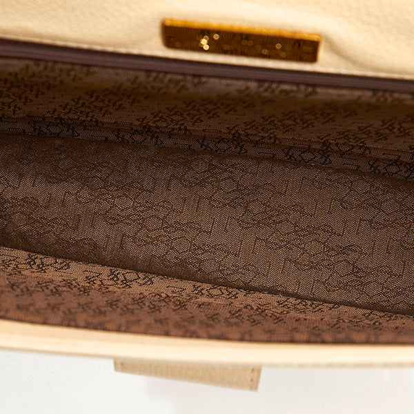 サンローラン アイボリー レザー クラッチバッグ レディース SAINT LAURENT 【中古】