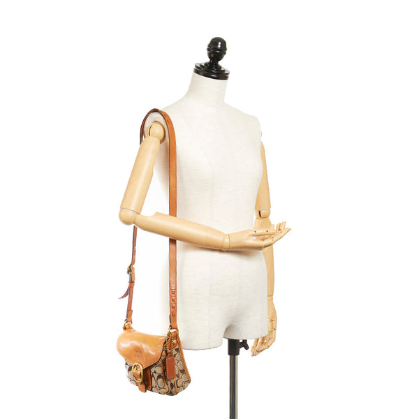 コーチ シグネチャー 11593 キャンバス レザー ショルダーバッグ レディース COACH 【中古】