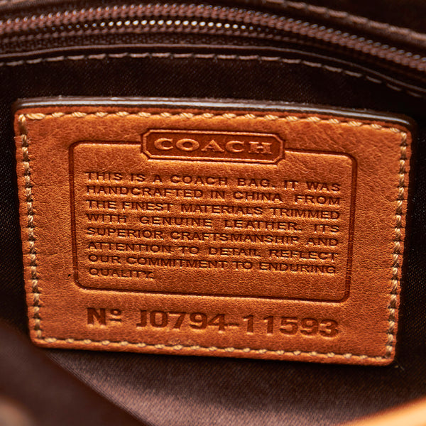 コーチ シグネチャー 11593 キャンバス レザー ショルダーバッグ レディース COACH 【中古】