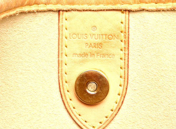 ルイ ヴィトン ダミエ アズール ガリエラPM N55215 ホワイト 白 PVC レザー ショルダーバッグ レディース LOUIS VUITTON 中古
