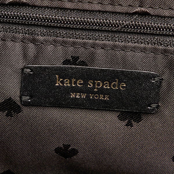 ケイトスペード ブラック レザー トートバッグ レディース Kate Spade 【中古】
