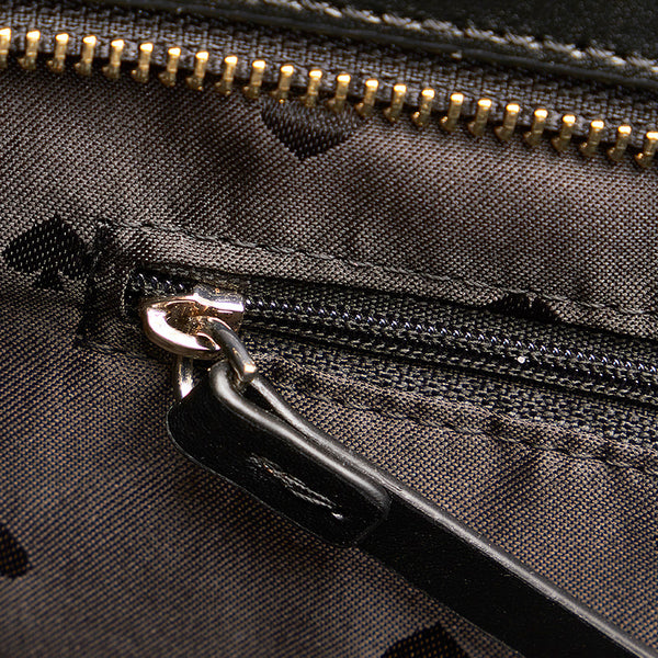 ケイトスペード ブラック レザー トートバッグ レディース Kate Spade 【中古】