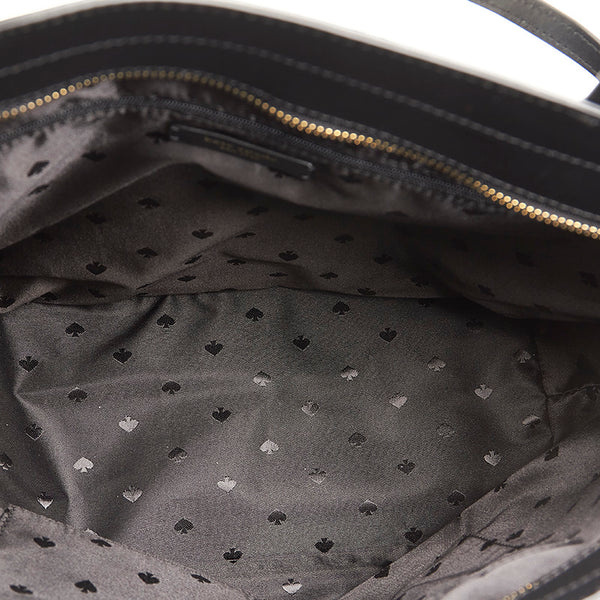 ケイトスペード ブラック レザー トートバッグ レディース Kate Spade 【中古】