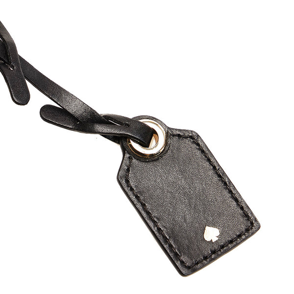 ケイトスペード ブラック レザー トートバッグ レディース Kate Spade 【中古】