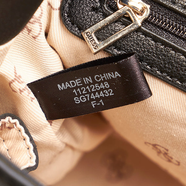 ゲス ブラウン PVC レザー リュック バックパック レディース Guess 【中古】