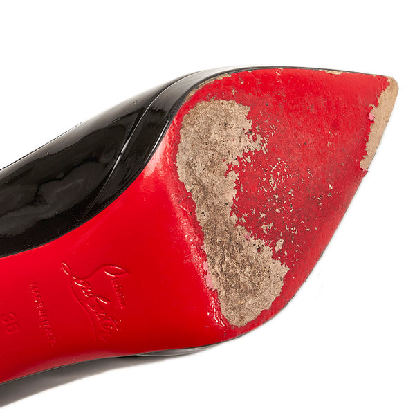 クリスチャンルブタン ソーケイト パンプス ブラック レディース Christian Louboutin 【中古】