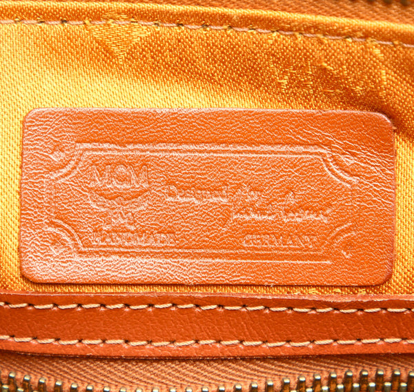 エム シー エム ブラウン 茶 レザー ボストンバッグ レディース MCM 中古