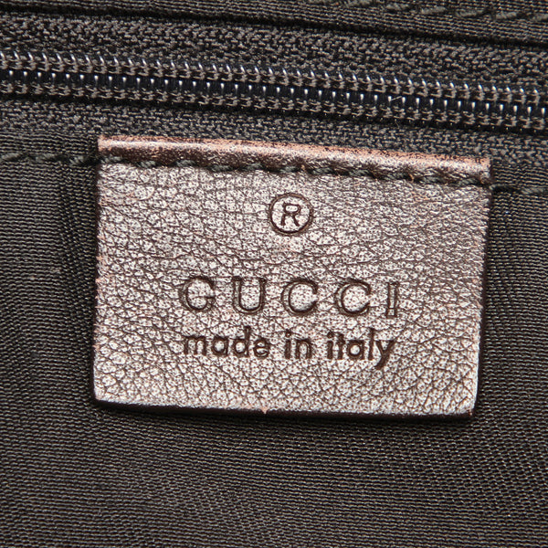 グッチ アビー 189833 ブラウン レザー ショルダーバッグ レディース GUCCI 中古