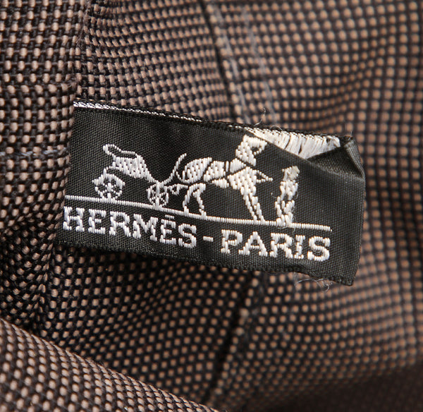 エルメス エールライン グレー キャンバス トートバッグ ユニセックス HERMES 中古