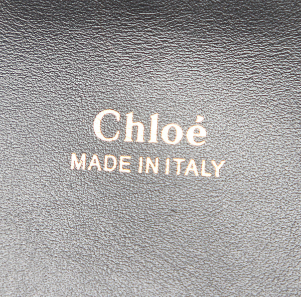 クロエ ベイリー アイボリー ネイビー レザー トートバッグ レディース Chloe 中古