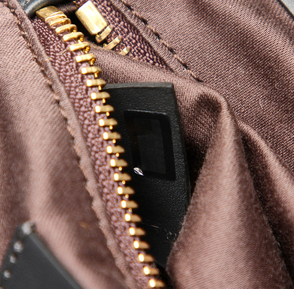 クロエ ベイリー アイボリー ネイビー レザー トートバッグ レディース Chloe 中古