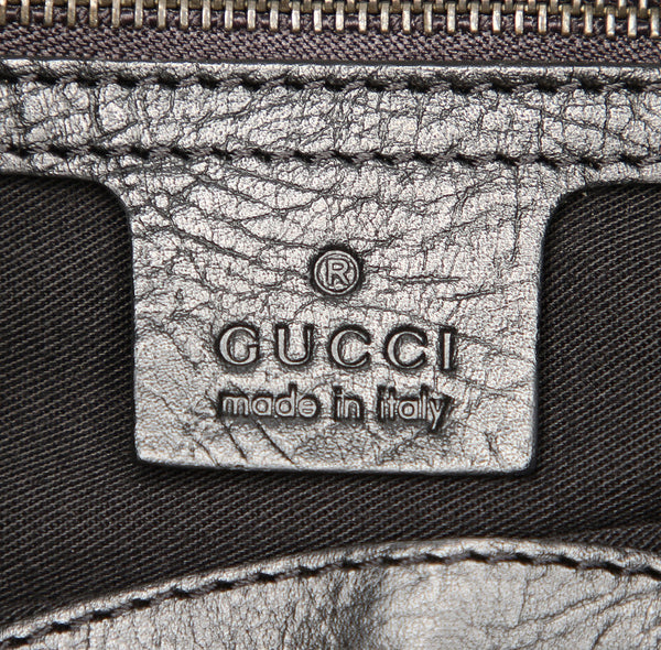 グッチ GGキャンバス バンブー 106494 ブラック 黒 キャンバス レザー ハンドバッグ レディース GUCCI 中古