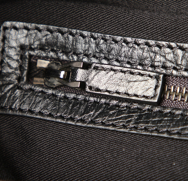 グッチ GGキャンバス バンブー 106494 ブラック 黒 キャンバス レザー ハンドバッグ レディース GUCCI 中古