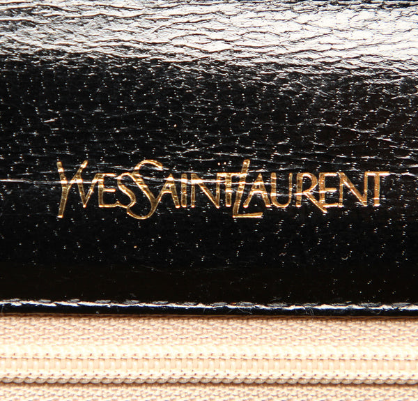 イヴ サンローラン ブラック 黒 レザー ショルダーバッグ レディース YVES SAINT LAURENT 中古