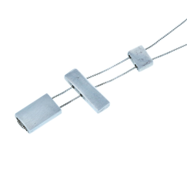 グッチ SV925 シルバー トリプルトップ ネックレス レディース GUCCI 【中古】