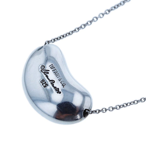 ティファニー SV925 シルバー エルサ ペレッティ ビーン デザイン ネックレス レディース TIFFANY&Co. 【中古】