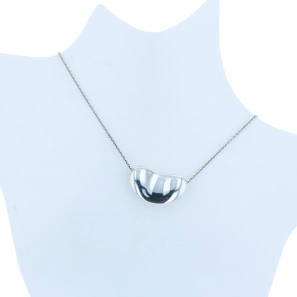 ティファニー SV925 シルバー エルサ ペレッティ ビーン デザイン ネックレス レディース TIFFANY&Co. 【中古】