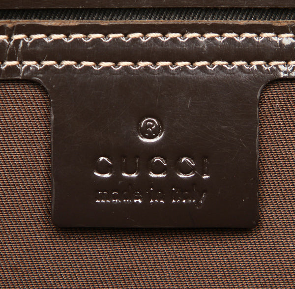 グッチ GGスプリーム 197953 ブラウン PVC レザー トートバッグ レディース GUCCI 中古