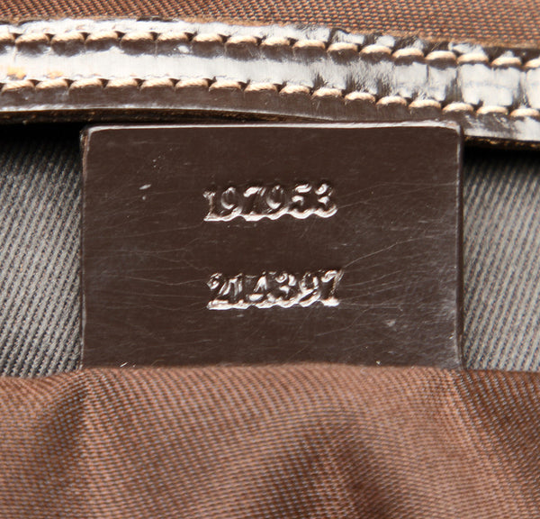 グッチ GGスプリーム 197953 ブラウン PVC レザー トートバッグ レディース GUCCI 中古