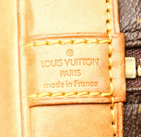 ルイ ヴィトン モノグラム アルマ M53150 ブラウン PVC レザー ハンドバッグ レディース LOUIS VUITTON 中古