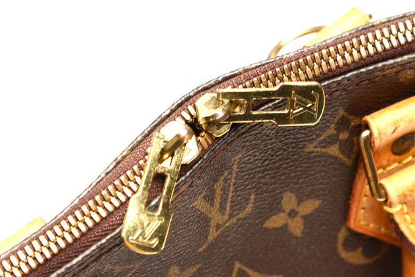 ルイ ヴィトン モノグラム アルマ M51130 ブラウン PVC レザー ハンドバッグ レディース LOUIS VUITTON 中古