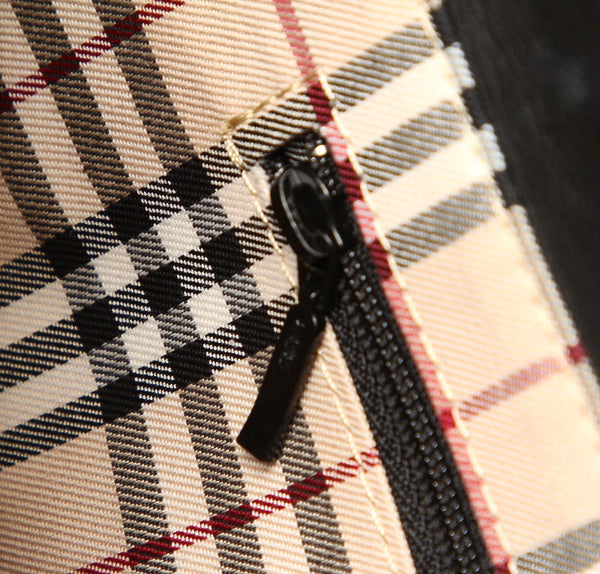 バーバリー ブラック 黒 レザー ハンドバッグ レディース BURBERRY 中古