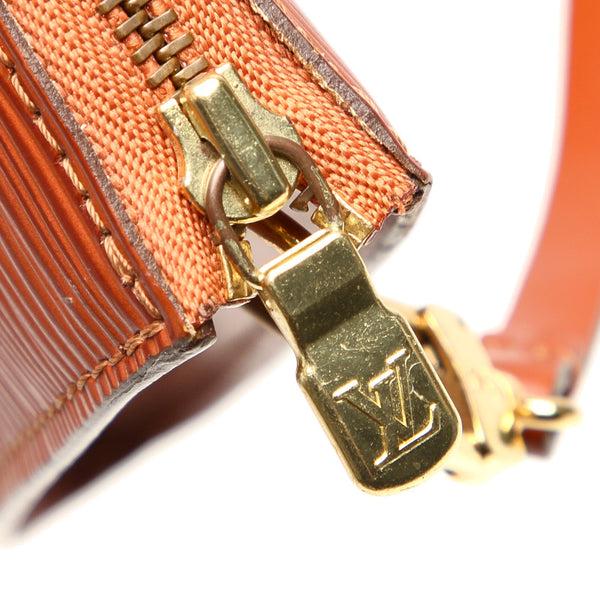 ルイ ヴィトン エピ アクセソワール M52953 ブラウン 茶 レザー ポーチ レディース LOUIS VUITTON 中古