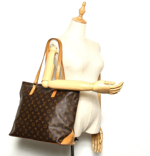 ルイ ヴィトン モノグラム カバメゾ M51151 ブラウン 茶 PVC レザー トートバッグ レディース LOUIS VUITTON 中古