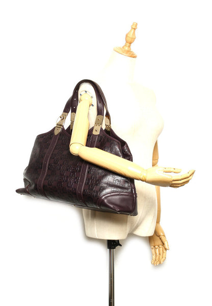 グッチ ホースビット 145769 パープル レザー トートバッグ レディース GUCCI 中古