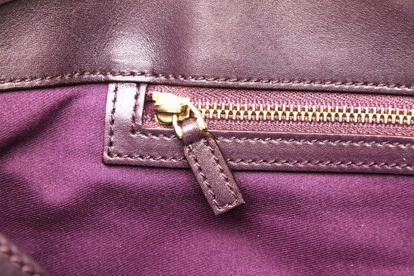 グッチ ホースビット 145769 パープル レザー トートバッグ レディース GUCCI 中古