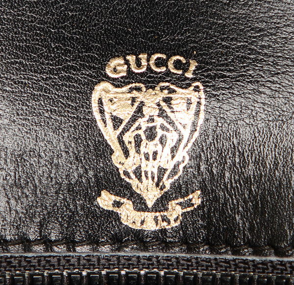 グッチ ブラック 黒 レザー ショルダーバッグ レディース GUCCI 中古