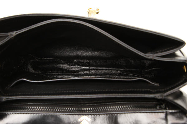 グッチ ブラック 黒 レザー ショルダーバッグ レディース GUCCI 中古