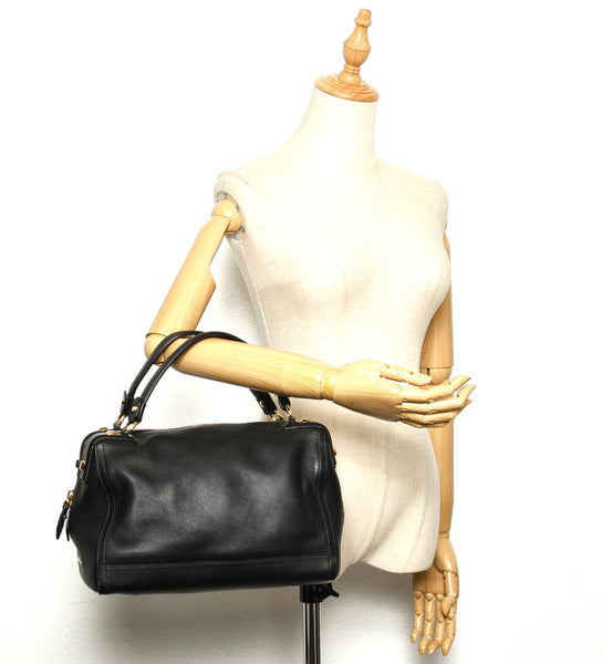 サルヴァトーレフェラガモ AU-21 / D321 ブラック 黒 レザー ハンドバッグ レディース Salvatore Ferragamo 中古