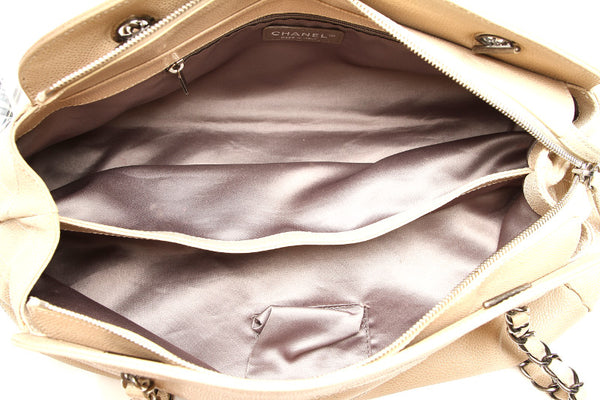 シャネル ココマーク アイボリー レザー チェーン ショルダーバッグ レディース CHANEL 中古